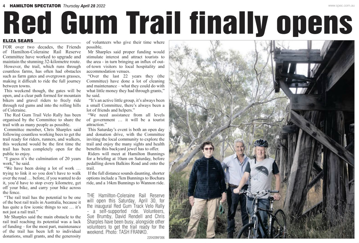 Spectator REDGUM TRACK Promotion