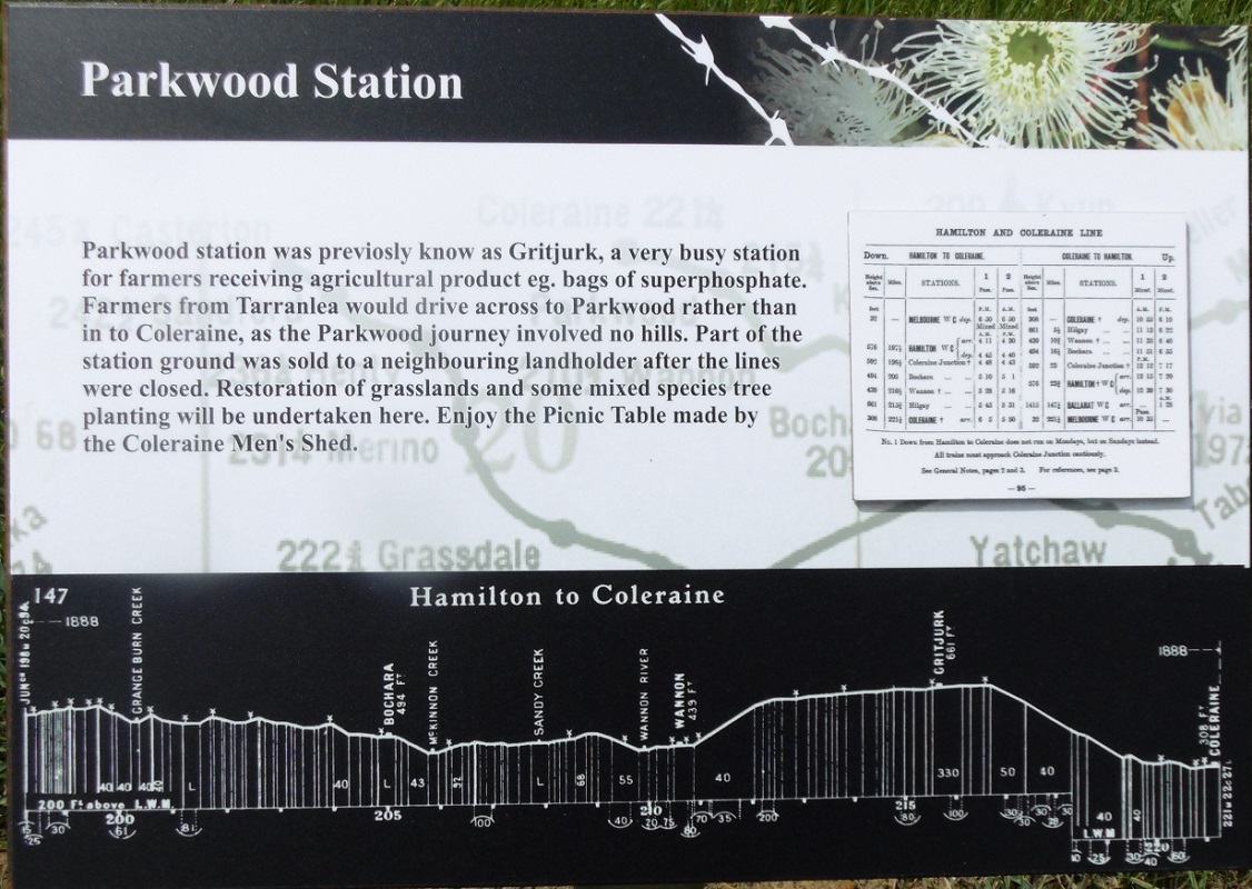 Parkwood Station Ground signage  &copy; 