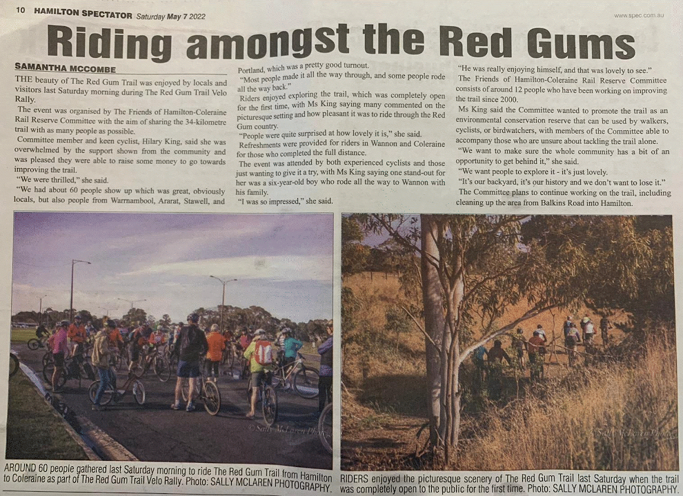 Spectator REDGUM TRACK Report 